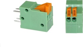 Нажимной безвинтовой клеммный блок на 2 контакта.